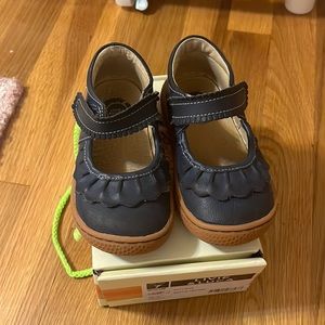 Livie & Luca Ruche Navy Mary Janes